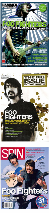 2005 Foo Fighters magazine covers