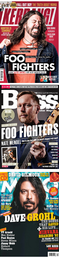 2017 Foo Fighters magazine covers