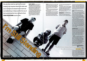Foo Fighters in Kerrang!, September 1999