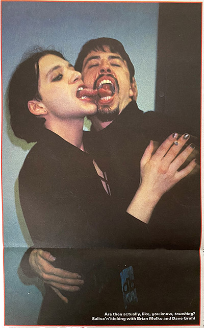 Brian Molko and Dave Grohl shot by Pat Pope