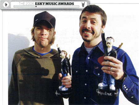 Dave & Taylor with their awards