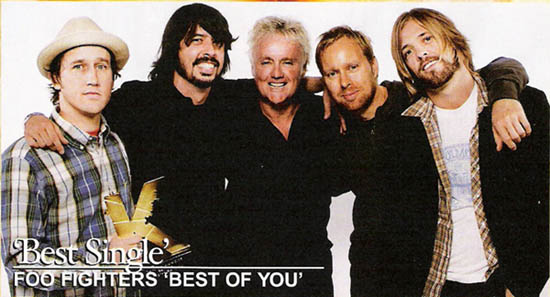 Roger Taylor presented the band with their award
